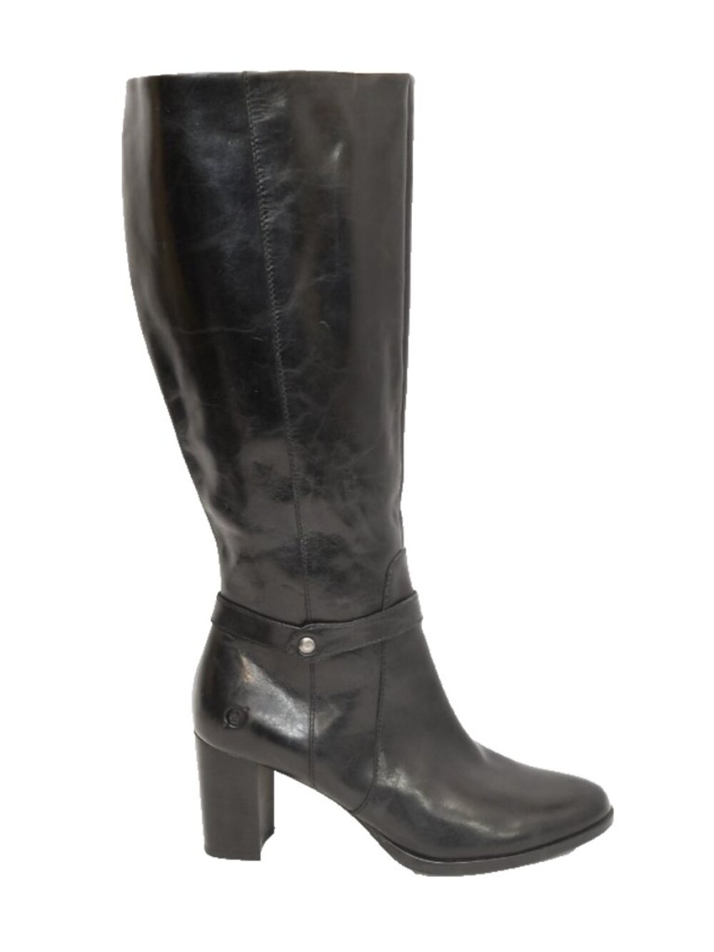 New! Born Ellendale Knee High Boot Leather Size 9 M Black DD559